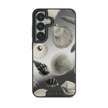 Shell Mosaic - Samsung Galaxy S25 Case, Elite Mirror (Magnetic) / Gunmetal