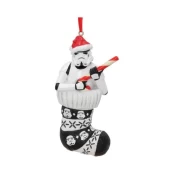 Stormtrooper in Stocking Hanging Ornament 11.5cm kaina