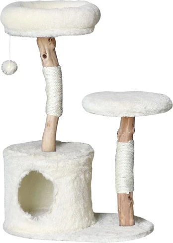 Nordic Paws - Scratching Tree Wildwood 1 - White - 60 x 40 x 92 cm