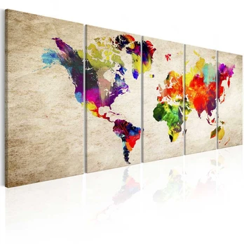Artgeist Paveikslas - World Map: Painted World