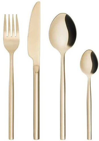 Maku Resteel cutlery auksinis 16 pcs