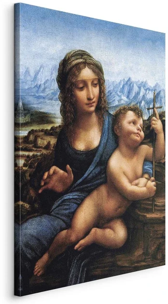 Paveikslas XXL Leonardo da Vinci - Madona su verpste