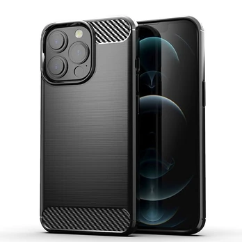 Dėklas telefonui Carbon - iPhone 14 PLUS juodas