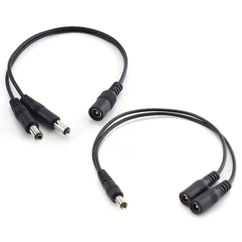 DC 2 Kamerų Maitinimo Laidas 5.5 × 2.1 mm
