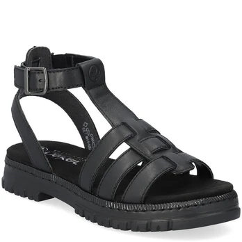 Basutės moterims, Juoda, SANDALS