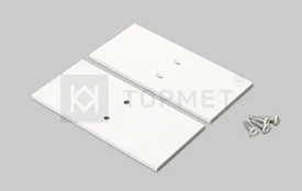 LED juostos profilio VARIO30-32 užbaigimo elementas metalinis, baltas, 2vnt.