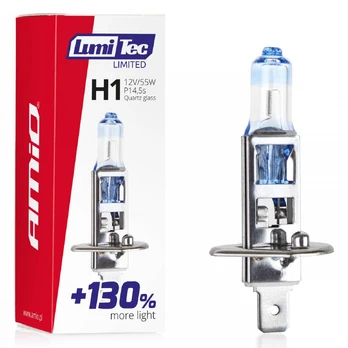 AMiO Halogeno kolba H1 12V 55W LumiTec LIMITED + 130%