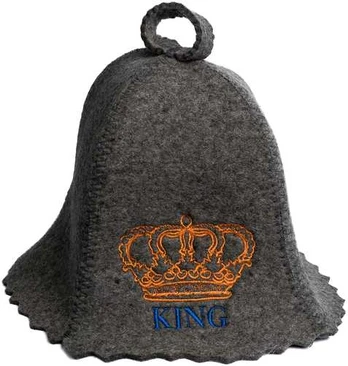 Pirties kepurė - KING, pilka