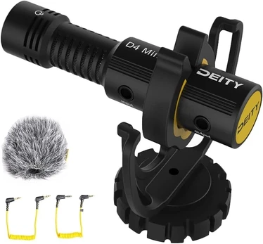 Deity V-mic D4 Mini Shotgun Mikrofonas su Shock Mount