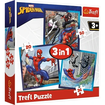 Puzzle 3in1 Spiderman Spider friends