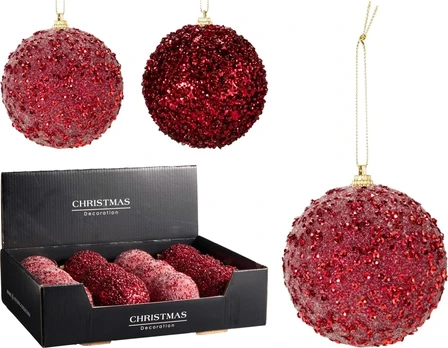 Christmas Tree toy Glitter. red. expanded polystyrene eps