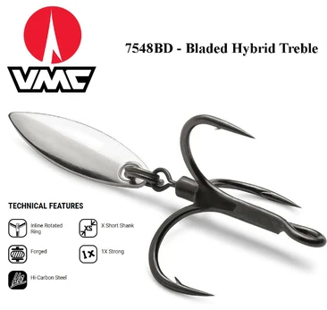 VMC 7548BD Bladed Hybrid trušakis kabliukas Black Nickel 4