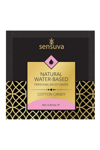 Sensuva Natural Water-Based Lubricant Cotton Candy 6ml Vegan Formula