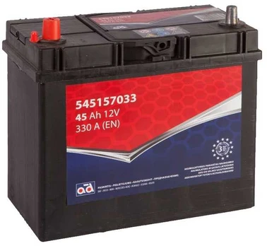 Akumuliatorius AD 45Ah 330 A + -