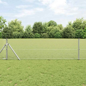 Tvora su stulpais Sidabro 0.4 x 50 m Plienas