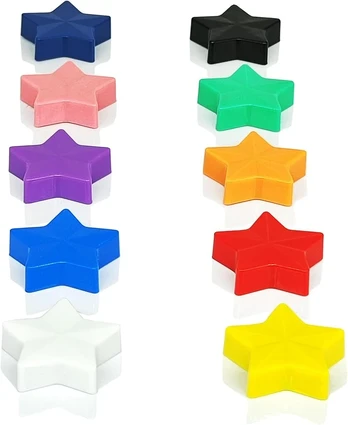 10 spalvų mini magnetai lentai ir šaldytuvui