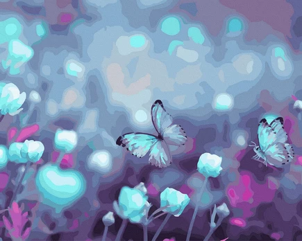 Tapybos rinkinys "Butterflies in the meadow"