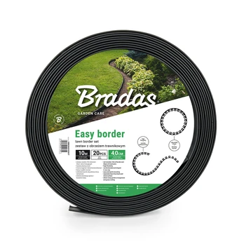 Vejos bortelis Bradas Easy Border, 1000 cm x 4 cm, juoda