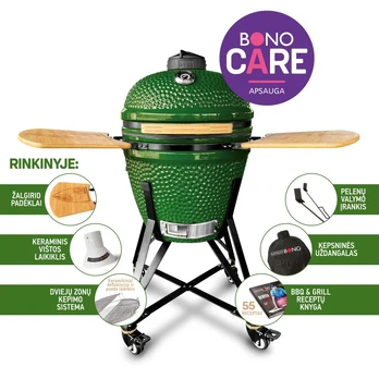 Anglinė lauko kepsninė Kamado Bono ŽALGIRIS EDITION