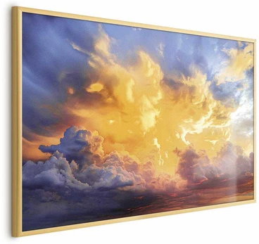 Artgeist Plakatas - Beautiful Sunset - clouds in warm shades