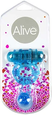Alive Pierścień-Wibrator - Ring. Double. Func:1. Mėlyna
