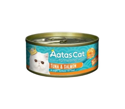 Aatas Cat Tantalizing Tuna&Salmon begrūdis, 80 g x 24