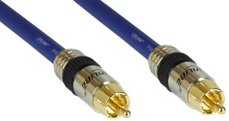 InLine Cinch Kabelis VIDEO, vergoldete Stecker, 1x Cinch - 10m