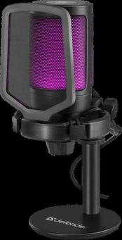 MIKROFONAS DEFENDER IMPULSE GMC 600 RGB TRANSLIACIJOS kaina