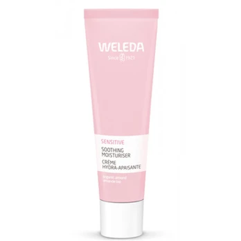Weleda Sensitive Soothing Moisturiser Light Raminantis, drėkinantis veido kremas, 30ml