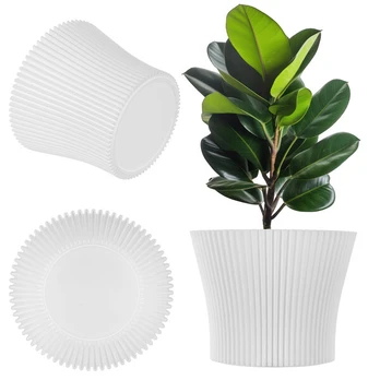 Vazono dėklas KADAX, baltas, plastikinis, 15 cm
