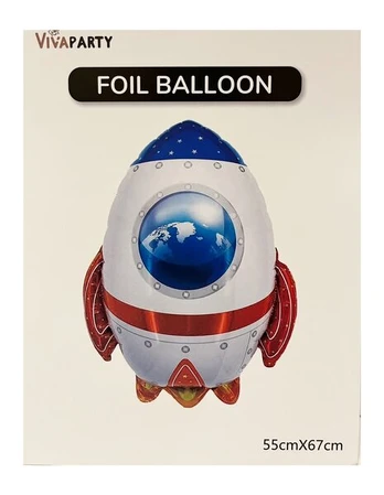 Folinis balionas Raketa, 55x67 cm