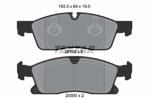 TEXTAR 2519201 Brake pad set