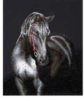 Diamond Dotz 53 x 42 cm - Midnight Stallion Hest