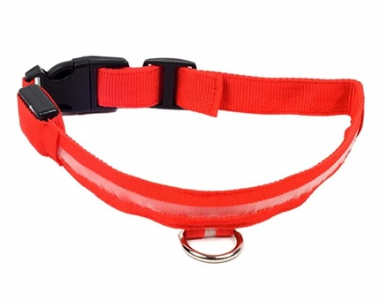 Antkaklis-LED juostelė Perf QQ24, 32-37 cm, raudona