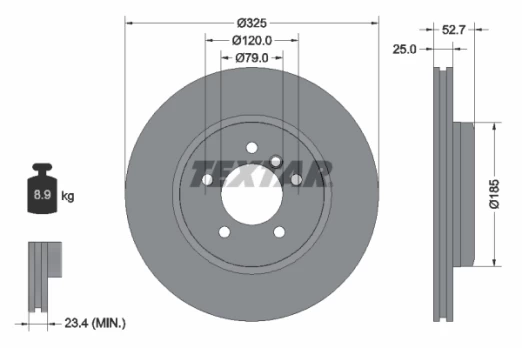 TEXTAR 92106905 Brake Disc