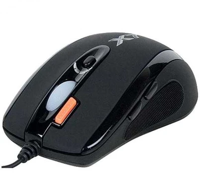 Pelė su laidu, A4Tech X-710BK, juoda, optinė, 2000DPI