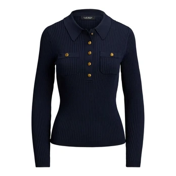 Megztinis moterims, Mėlyna, Chenani-long sleeve-pullover