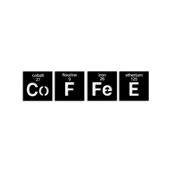 Sieninė dekoracija Coffee 13, 4 vnt.