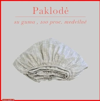Paklodė su guma - 100x200+20cm.