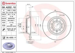 BREMBO 08.A202.11 Stabdžių diskas