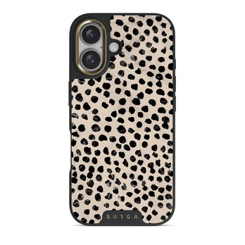 Almond Latte - Cute iPhone 16 Plus Case, Elite Dark (MagSafe) / Gold