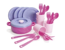 Dantoy - Dinner set, Pink (4397) kaina