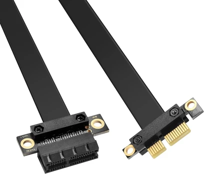 Pci-e 1x prailginimo adapteris, horizontalus 180 laipsnių