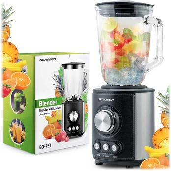 800W BD-751 Berdsen puodelio trintuvas, juodas