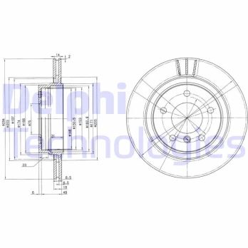 DELPHI BG3530C Brake Disc