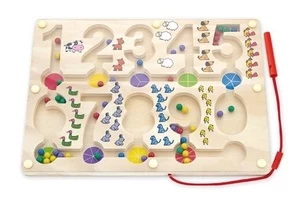 Magnetinis žaislas VIGA Magnetic Bead Trace Number 50180