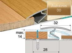 Profilis Effector A69 sujungimo | auksinis 270 cm
