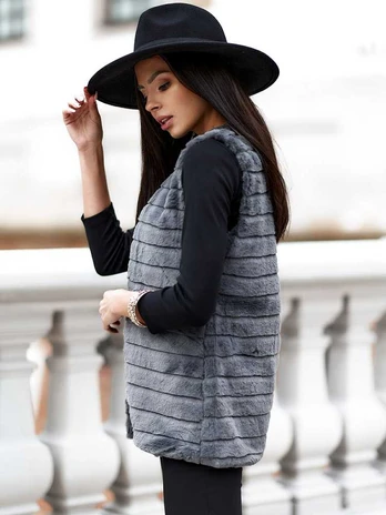 women's vest dark pilka