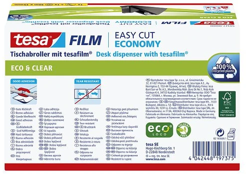tesafilm Sparpack Abroller + tesafilm eco&clear 1 Rolle