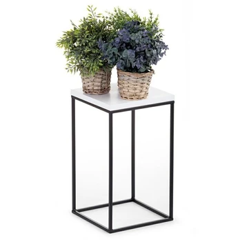 Modernus gėlių stovas BasicLoft, baltas, 40 cm